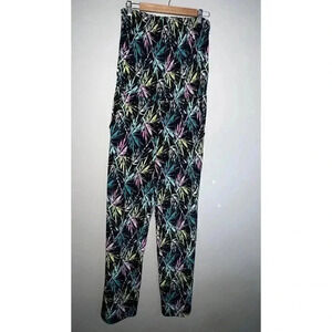 NY Collection Neon Jumpsuit Beach Coastal Vacation Size L